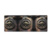 YYHWHJDE Magical Design Norse Runes Compass Prints Extra Large Mouse pad Mousepad 12x31.5in for Office Gaming Learning