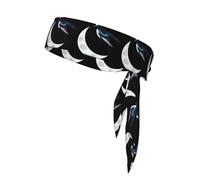 YYHWHJDE Magpie On The Moon Prints Sports headscarf, sweat absorbing and breathable, motion headband, double-sided kerchief