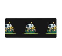 YYHWHJDE Mailbox Full of Flowers Prints Extra Large Mouse pad Mousepad Computer Office Gaming Keyboard Thickened Version 12x31.5in