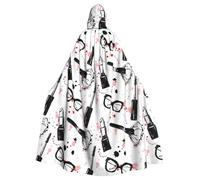 YYHWHJDE Makeup Cosmetics Pattern Prints Hooded Cloak - Oversized Cozy Throw for Costume & Cosplay