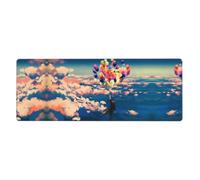 YYHWHJDE Man Flying with Colorful Balloons Mouse Pad 12x31.5in Extended Gaming Surface
