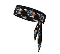 YYHWHJDE Manta behind the rocks Prints Sports Double-Sided Headscarf for Women and Men Adjustable for All Head Circumferences