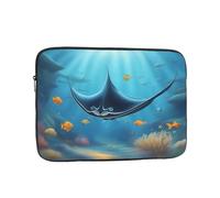 YYHWHJDE Manta Ray and Fish Prints Protective Shockproof Portable Laptop Sleeve Case 17 inch for Men and Women Business Travel, and Office Daily Use