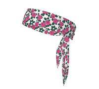 YYHWHJDE many beautiful pink roses Prints Sports Double-Sided Headscarf for Women and Men Adjustable for All Head Circumferences