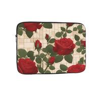YYHWHJDE Many red Roses Pattern Shockproof Portable Laptop 13 inch Sleeve Bag for Men and Women - Ideal for Business Travel, School, and Daily Use
