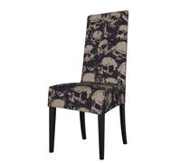 YYHWHJDE Many Skulls Get Together Prints Dining Chair Throw Covers - Stretchable Slipcovers, Revitalize Your Chairs Instantly