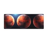 YYHWHJDE Mars Planet Picture Extra Large Mouse Pad, Computer Office Anti Slip Gaming Keyboard Thickened Version 12x31.5in