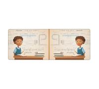 YYHWHJDE Math Lesson Word Pattern Extra Large Mouse Pad, Computer Office Anti Slip Gaming Keyboard Thickened Version 12x31.5in