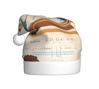 YYHWHJDE Math Lesson Word Prints Christmas Hat for Adult Making It a Fun and Durable Gift for Men and Women