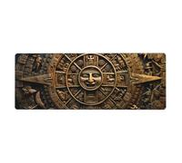 YYHWHJDE Mayan Calendar End of The World Picture Extra Large Mouse pad, Computer Office Anti Slip Gaming Keyboard Thickened Version 12x31.5in