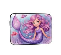 YYHWHJDE Mermaid Pink Purple Prints Protective Shockproof Portable Laptop Sleeve Case 13 inch for Men and Women Business Travel, and Office Daily Use