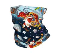 YYHWHJDE Merry Christmas Santa Claus Reindeer Sled Prints Multifunctional Sport Headband: The Great Adventure Throw for Hiking, Biking & More!