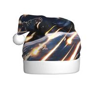 YYHWHJDE Meteorite Impact Prints Christmas Hat for Adult quality festive accessory crafted soft, lightweight