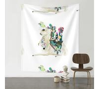 YYHWHJDE Mexican Llama Cactus Prints 60x51in Wall Tapestry - Elevate Your Space with a Versatile & Cozy Throw Blanket for Dorms, Beach & Home