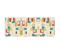 YYHWHJDE Mid Century Modern Extra Large Rubber Desk Mat 12x31.5in