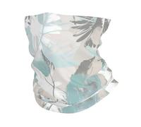 YYHWHJDE Mint Gray Leaves Prints Multifunctional Sport Headband - Seamless Stretch Neck Gaiter for Hiking, Biking, Running & Outdoor Activities - Soft, Quick-Dry, No-Fade Design
