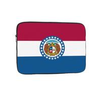 YYHWHJDE Missouri State Flag Prints Protective Shockproof Portable Laptop Sleeve Case 15 inch for Men and Women Business Travel, and Office Daily Use
