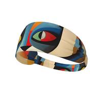 YYHWHJDE Modern Art Cat Picture Sports Headband for Women Sweat Proof Bandeau Summer Elastic Band