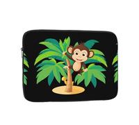 YYHWHJDE Monkey on The Coconut Tree Prints Protective Shockproof Portable Laptop Sleeve Case 12 inch for Men and Women Business Travel, and Office Daily Use
