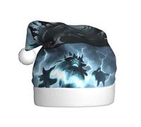 YYHWHJDE Monsters in Lightning Pattern Christmas Hat for Adult quality festive accessory crafted soft, lightweight