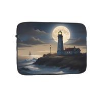 YYHWHJDE Moonlight Lighthouse Prints Protective Shockproof Portable Laptop Sleeve Case 13 inch for Men and Women Business Travel, and Office Daily Use