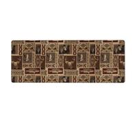 YYHWHJDE Moose Bear Deer Extra Large Rubber Mousepad 12x31.5in