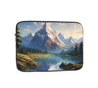 YYHWHJDE Mountain and Lake Pattern Shockproof Portable Laptop 12 inch Sleeve Bag for Men and Women - Ideal for Business Travel, School, and Daily Use