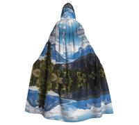 YYHWHJDE Mountain View Prints Hooded Cloak - Oversized Costume Throw, Soft Cosplay Layer