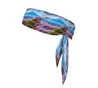 YYHWHJDE Mt. Fuji in early spring Pattern Sports headscarf, sweat absorbing and breathable, motion headband, double-sided kerchief