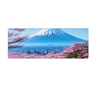 YYHWHJDE Mt. Fuji In Early Spring Picture Extra Large Mouse Pad, Computer Office Anti Slip Gaming Keyboard Thickened Version 12x31.5in