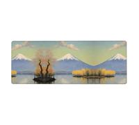 YYHWHJDE Mt. Fuji in The Distance Prints Extra Large Mouse pad Mousepad 12x31.5in for Office Gaming Learning