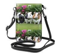 YYHWHJDE Multiple Guinea Pigs Prints Small Leather Women'S Crossbody Flip Phone Bag, Waterproof And Durable