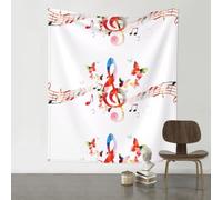 YYHWHJDE Music Butterfly Prints 60x51in Wall Tapestry - Elevate Your Space with a Versatile & Cozy Throw Blanket for Dorms, Beach & Home
