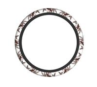 YYHWHJDE Music Symbol Prints Steering Wheel Cover - Quality Neoprene Auto Accessories for Comfortable Grip, Durable Protection, & Stylish Interior Enhancement