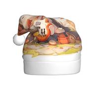 YYHWHJDE Musicians under the maple tree Prints Christmas Hat for Adult Making It a Fun and Durable Gift for Men and Women