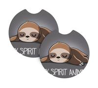 YYHWHJDE my sprirt animal Prints Car Cup Coasters 2-Pack - Absorbent Neoprene Drink Layers, Protect Your Ride & Add a Stylish Touch - Heat Resistant, Non-Slip