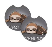 YYHWHJDE my sprirt animal Prints Car Cup Coasters 2-Pack - Premium Neoprene Drink Throws, Protect Cup Holders & Enhance Your Drive - Waterproof, Non-Slip Grip