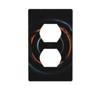 YYHWHJDE Mysterious Cosmic Black Holes Picture Double Socket Wall Panel Decorative is Durable and Suitable for Socket Light Switch Accessories 4.5x2.76in