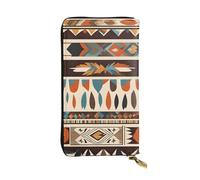 YYHWHJDE Native American Beliefs Picture Quality Leather Long Clutch Wallet Designed for Fashion Girls and Women Stylish 7.48 x 4.13 in