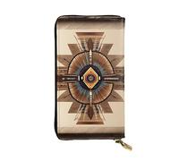 YYHWHJDE Native American Painting Picture Quality Leather Long Clutch Wallet Designed for Fashion Girls and Women Stylish 7.48 x 4.13 in