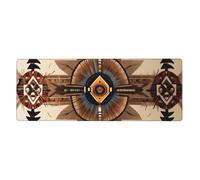 YYHWHJDE Native American Painting Prints Extra Large Mouse pad Mousepad 12x31.5in for Office Gaming Learning