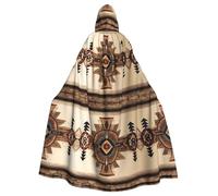 YYHWHJDE Native American Painting Prints Halloween Adult Hooded Cape Men'S And Women'S Clothing Mantle Role-Playing