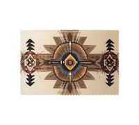 YYHWHJDE Native American Painting Prints Placemats for Dining Table Set of 6 Thick and Sturdy Design for Excellent Wear Resistance, Good Wrinkle Resistance