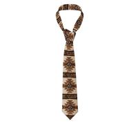 YYHWHJDE Native American Patterns Pattern Men's Necktie for Business, Daily Wear, Work, Birthdays, Weddings, Parties, Banquets Easy Care 57X3.1 In