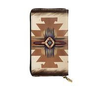 YYHWHJDE Native American Patterns Picture Quality Leather Long Clutch Wallet Designed for Fashion Girls and Women Stylish 7.48 x 4.13 in