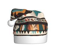 YYHWHJDE Native American Patterns Prints Christmas Hat for Adult for men and women clothing headband for festive occasions