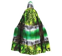 YYHWHJDE Natural jungle scenery Prints Hooded Cloak - Oversized Costume Throw, Soft Cosplay Layer