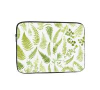YYHWHJDE Natural Plant Silhouette Fern Leaf Pattern Shockproof Portable Laptop 10 inch Sleeve Bag for Men and Women - Ideal for Business Travel, School, and Daily Use