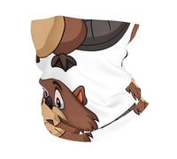 YYHWHJDE Naughty Beaver Prints Versatile Sport Throw - Seamless, Quick-Drying, Multifunctional Headwear for Hiking, Biking & More!