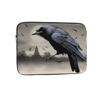 YYHWHJDE Night Crow Prints Protective Shockproof Portable Laptop Sleeve Case 12 inch for Men and Women Business Travel, and Office Daily Use